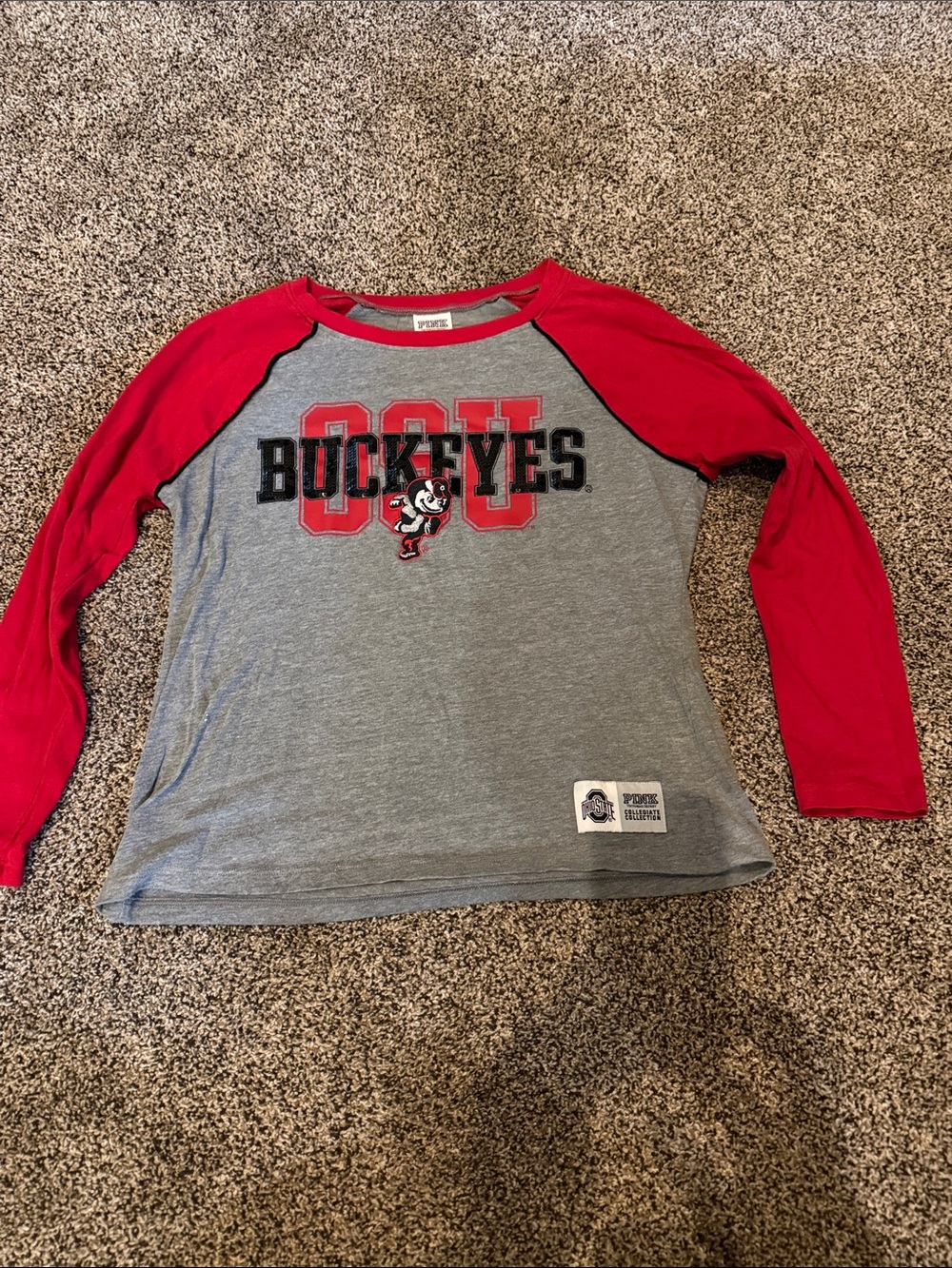 Ohio State Tee - Gray & Red